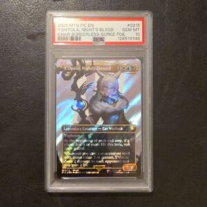2025 MTG Y'shtola, Night's Blessed CHAR Borderless Surge-foil PSA GEM MT 10